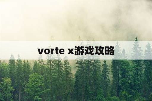 vorte x游戏攻略